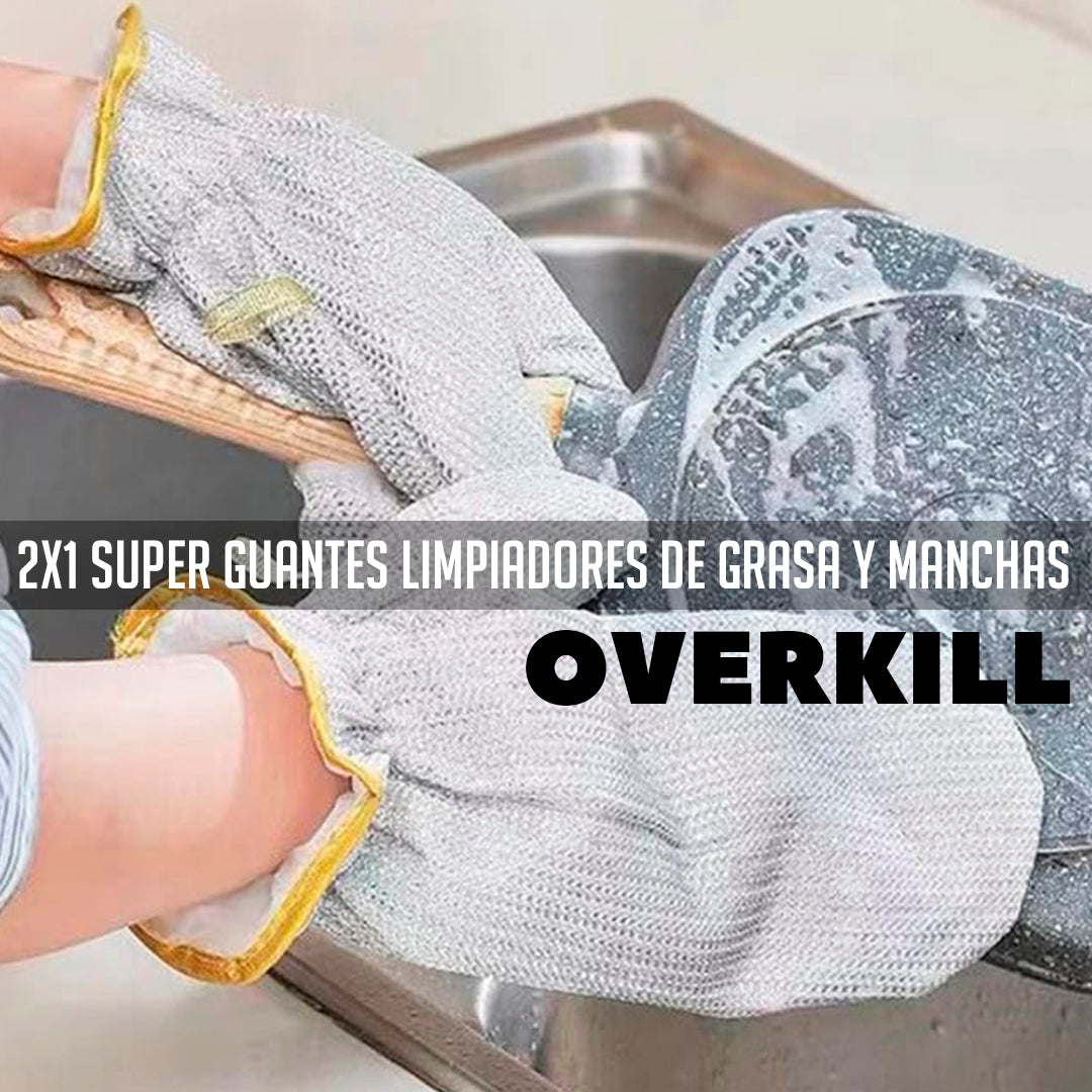 2X1 SUPER GUANTES LIMPIADORES DE GRASA Y MANCHAS - OVERKILL™