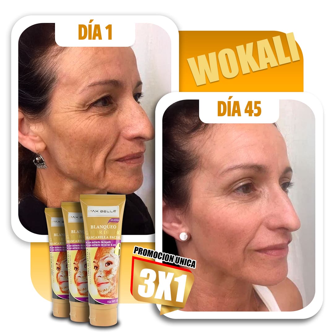 3x1 MASCARILLA DE ORO ANTI -EDAD WOKALI™
