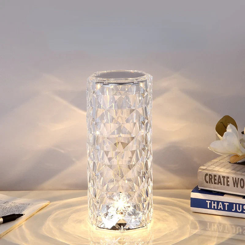 Lampara Touch De Mesa Efecto Diamante