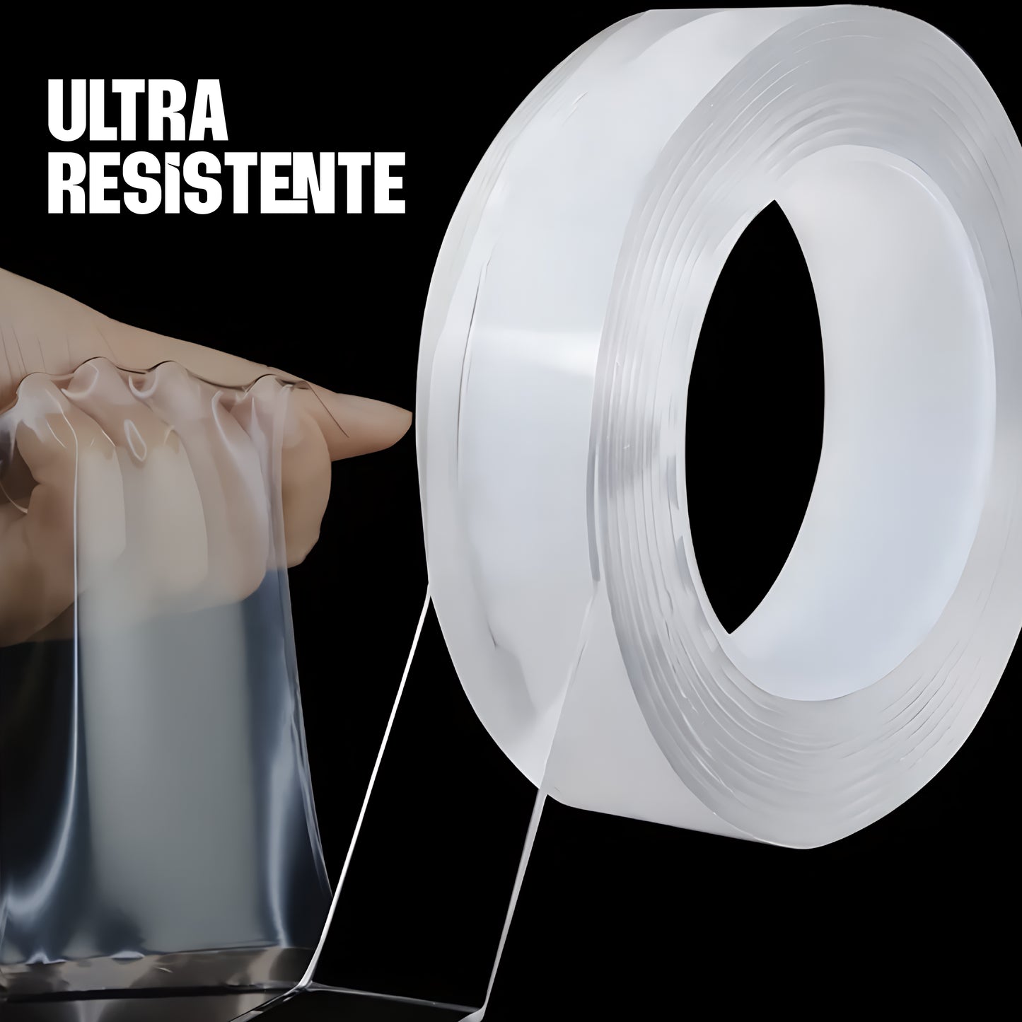 Nano Tape™ - Cinta Doble Cara Ultra Resistente y Reutilizable