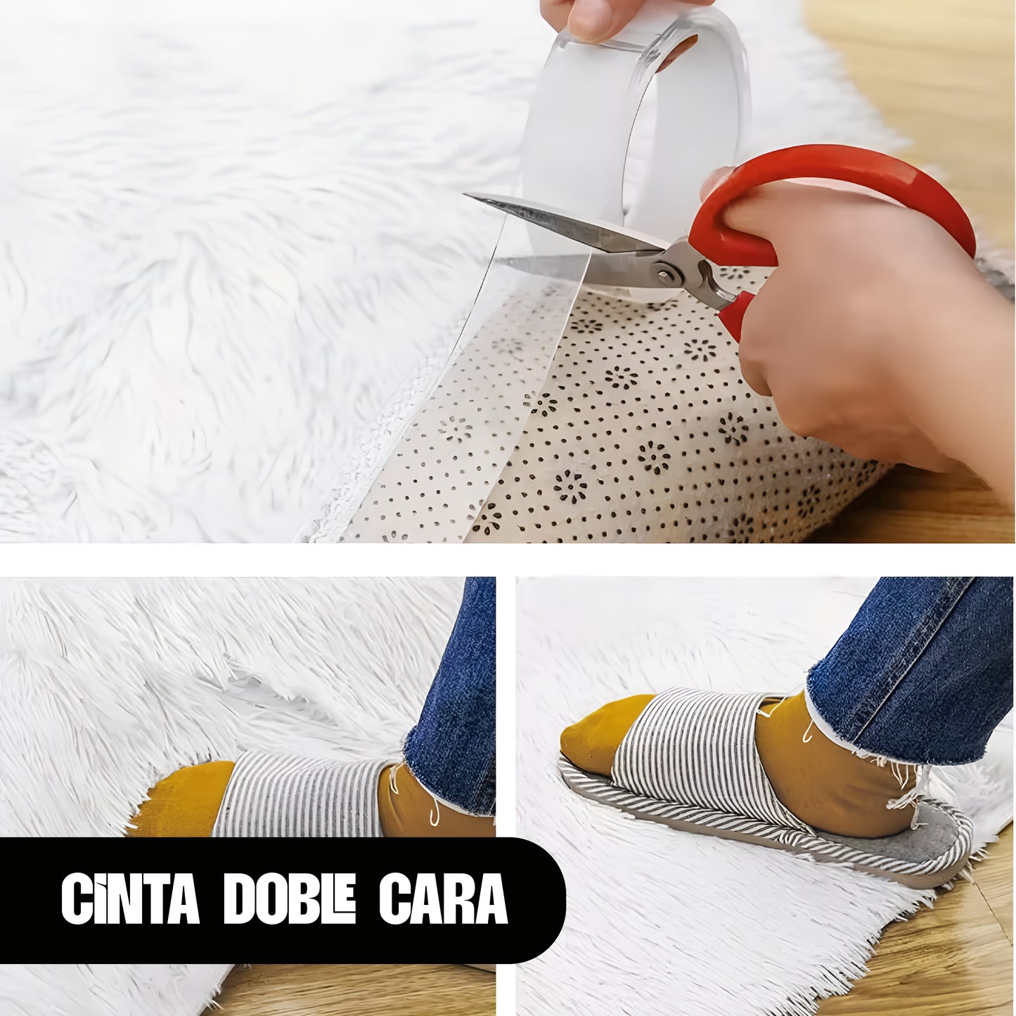Nano Tape™ - Cinta Doble Cara Ultra Resistente y Reutilizable