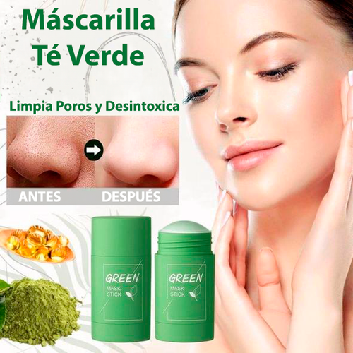 NO MÁS PUNTOS NEGROS: Máscara Té Verde Natural