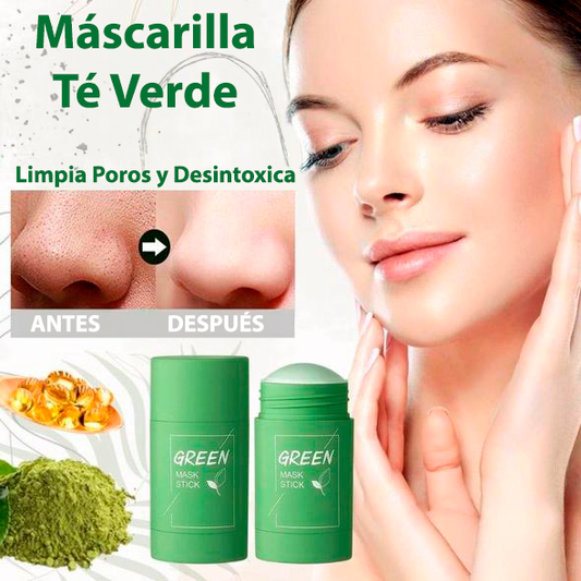 NO MÁS PUNTOS NEGROS: Máscara Té Verde Natural