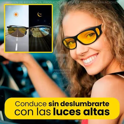 Gafas HD Nocturnas para Conducir + LENTES HD DE SOL ¡GRATIS!