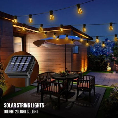 Luces solares tipo guirnalda