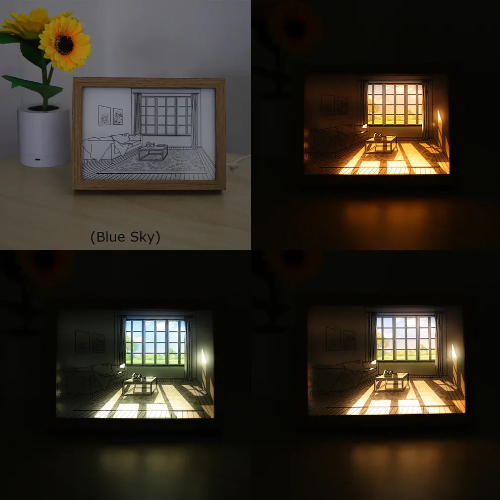 Cuadro de luces realista