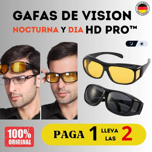 Gafas HD Nocturnas para Conducir + LENTES HD DE SOL ¡GRATIS!