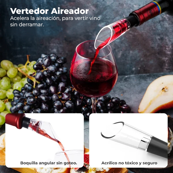 Juego de abridor de vino electrico WineLux™