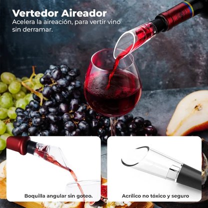 Juego de abridor de vino electrico WineLux™