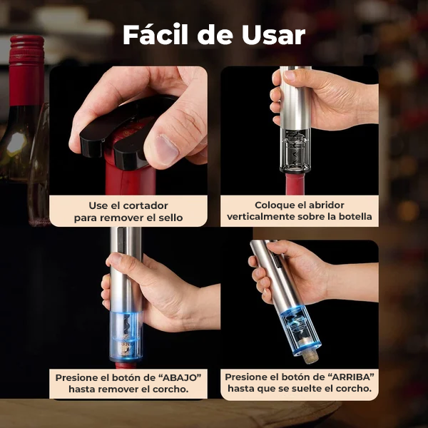 Juego de abridor de vino electrico WineLux™