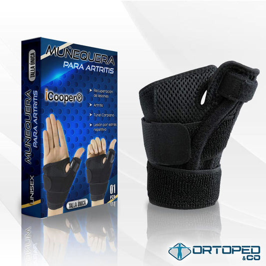 Muñequera de Compresión con Soporte de Pulgar para Artritis, Túnel Carpiano y Tendinitis