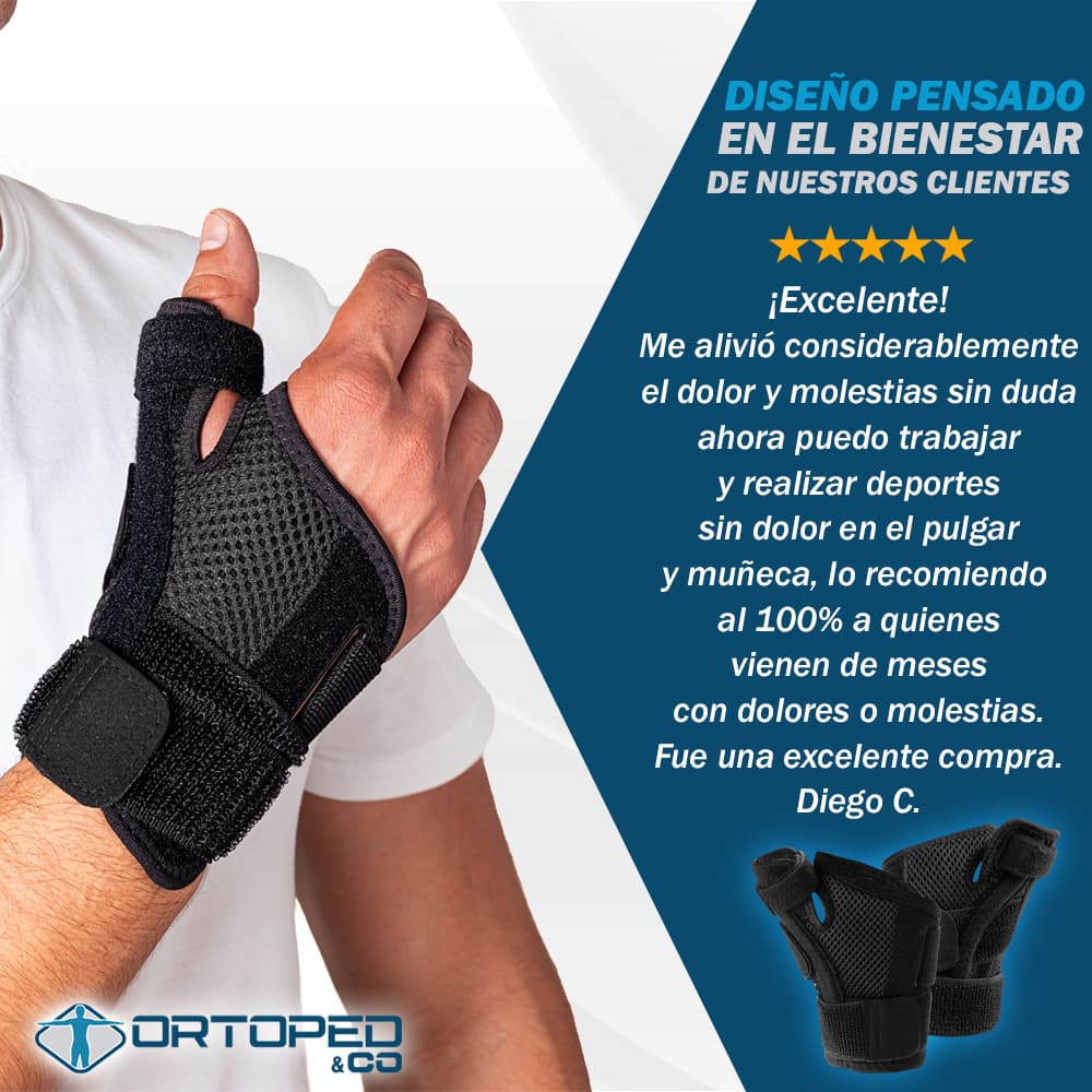 Muñequera de Compresión con Soporte de Pulgar para Artritis, Túnel Carpiano y Tendinitis