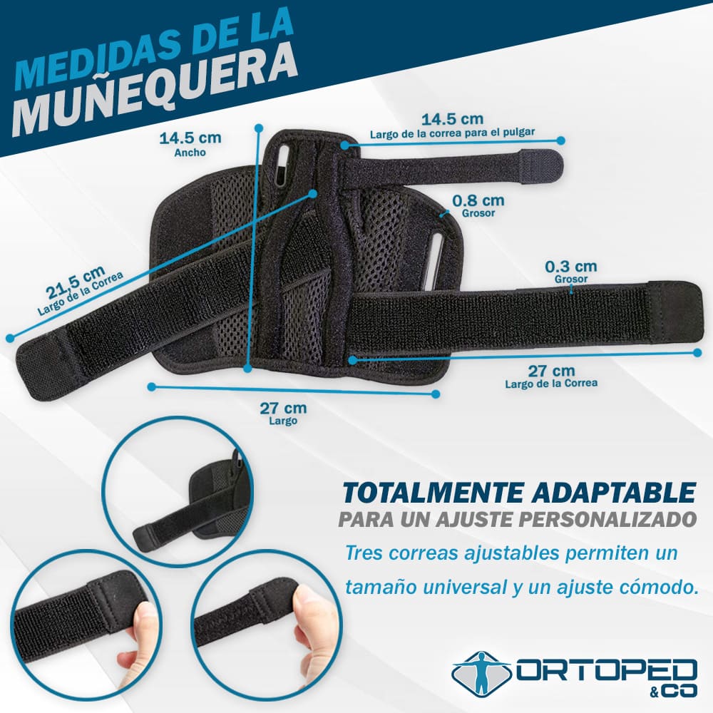 Muñequera de Compresión con Soporte de Pulgar para Artritis, Túnel Carpiano y Tendinitis