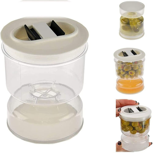 Dispensador reloj de arena para alimento con liquidos - PickleDispenser™