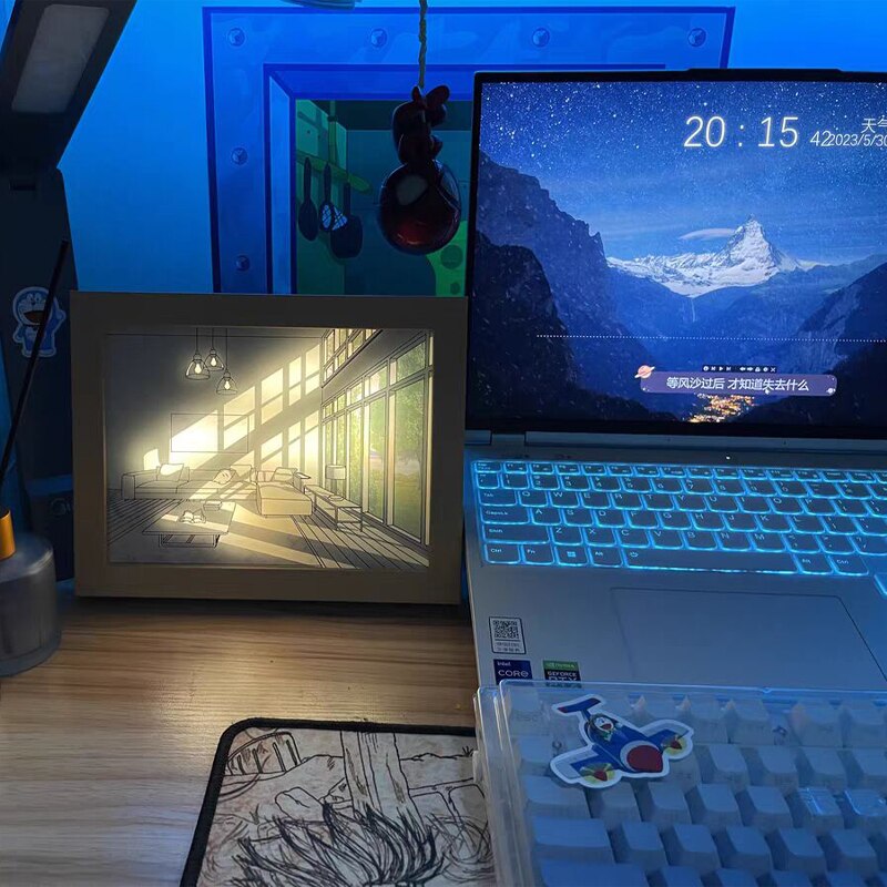 Cuadro de luces realista